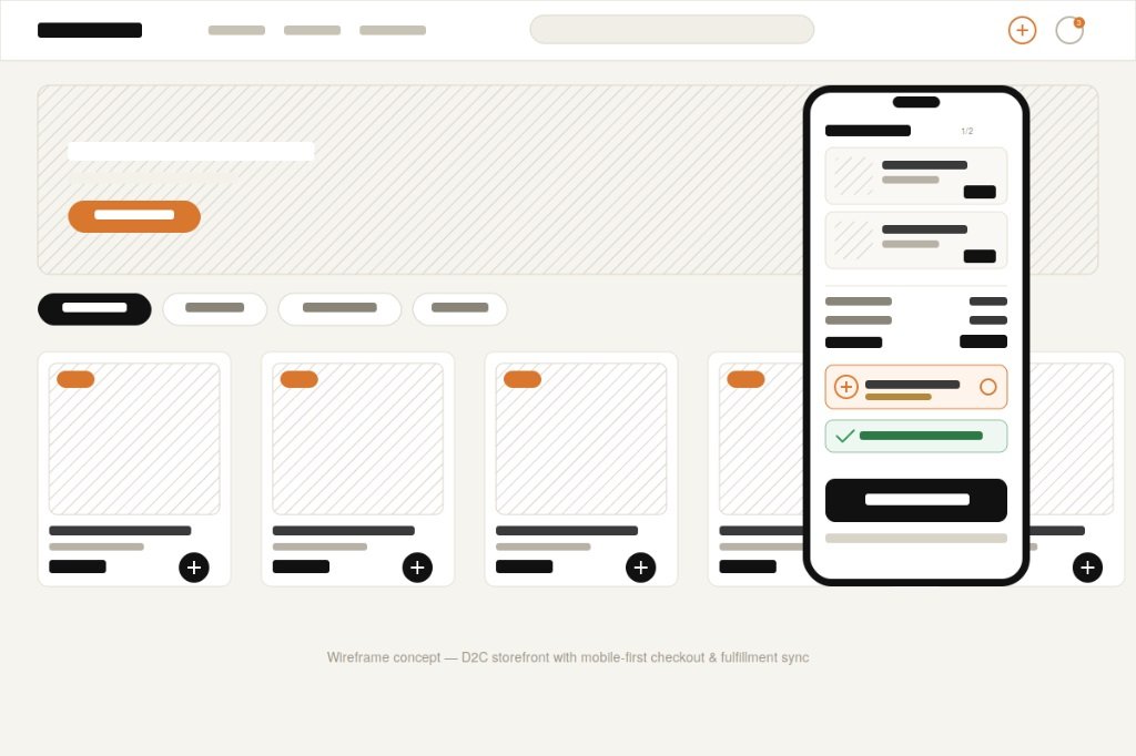 Custom D2C E-Commerce & Fulfillment Platform Live Preview